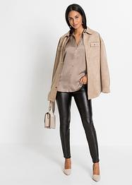 Lange, satijnen blouse, BODYFLIRT