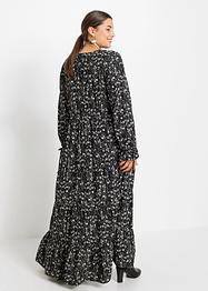 Gedessineerde maxi jurk van viscose, BODYFLIRT