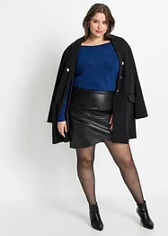 Korte imitatieleren rok, bonprix