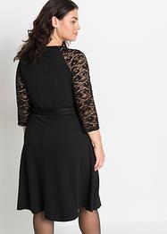 Jersey jurk met kanten mouwen, BODYFLIRT