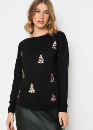Oversized shirt met kerstmotief, BODYFLIRT boutique