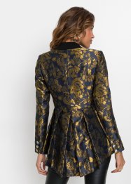 Lange blazer met gouden jacquardpatroon, BODYFLIRT boutique