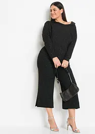One shoulder shirt met glitter, bonprix