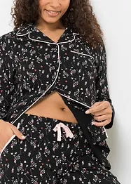 Pyjama met knoopsluiting (2-dlg. set), bonprix