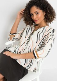 Gedessineerde blouse met ritssluiting, bpc selection