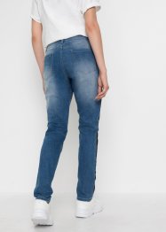Boyfriend jeans met patches van biologisch katoen, RAINBOW