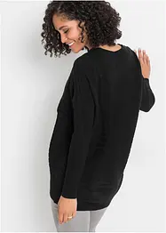 Geribde oversized trui, bonprix