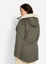 Gewatteerde parka met imitatiebont, bonprix