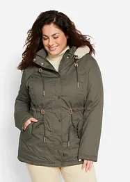 Gewatteerde parka met imitatiebont, bonprix