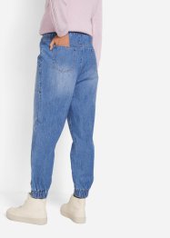 Wijde jeans met zakken en comfortband, bpc bonprix collection