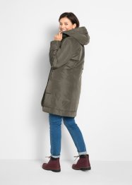 Gewatteerde, korte coat met capuchon, bpc bonprix collection