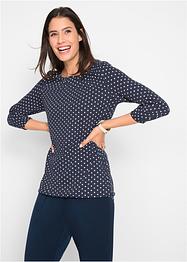 Katoenen shirt met boothals, 3/4 mouw, bpc bonprix collection