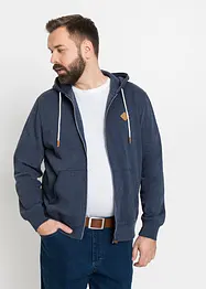 Sweatvest met capuchon en ritssluiting, bonprix