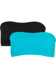Duurzame bandeau bikinitop (set van 2), bpc bonprix collection