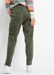 Broek in corduroy look met elastische band, bonprix