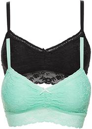 Pink Collection bralette zonder beugels (set van 2) met gerecycled polyamide, bonprix