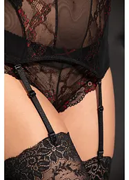 Bustier met jarretels en string (2-dlg. set), VENUS