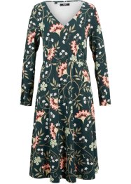 Midi jurk van katoen-jersey in wikkellook, bpc bonprix collection