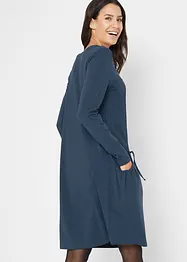 Katoenen oversized jurk met zakken, wijd uitlopend, bonprix