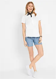 Linnen zwangerschapsshort in denim look, bpc bonprix collection