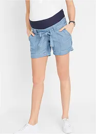 Linnen zwangerschapsshort in denim look, bpc bonprix collection