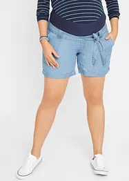 Linnen zwangerschapsshort in denim look, bonprix