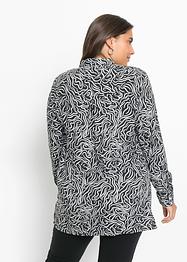 Gedessineerde, lange blouse van viscose, BODYFLIRT