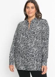 Gedessineerde, lange blouse van viscose, BODYFLIRT