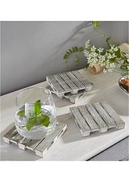 Onderzetters in pallet design (4-dlg. set), bpc living bonprix collection