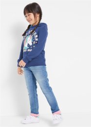 Meisjes hoodie met pailletten en biologisch katoen, bpc bonprix collection