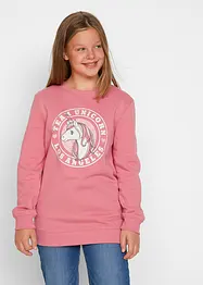 Meisjes oversized sweater van biologisch katoen, bonprix