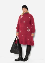 Gebreide jurk met sneeuwvlokken, bpc bonprix collection