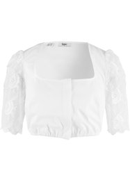 Dirndl blouse met kanten mouwen, bpc bonprix collection