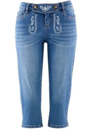 Tiroler 3/4 jeans met borduursel, bpc bonprix collection