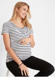 Zwangerschapsshirt / voedingsshirt (set van 2) met biologisch katoen, bpc bonprix collection