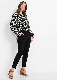 Gedessineerde, lange blouse van viscose, bonprix