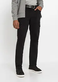 Slim fit stretch cargo broek, straight, bonprix