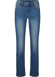 Wide leg stretch jeans, mid waist, bonprix