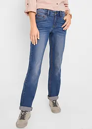 Wide leg stretch jeans, mid waist, bonprix