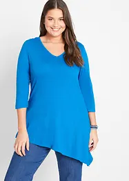 Asymmetrisch longshirt met zijsplitten, bonprix