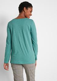 Lichte, katoenen longsleeve met knoopsluiting, bpc bonprix collection