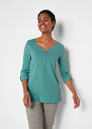 Lichte longsleeve met knoopsluiting, bonprix