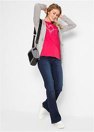 Katoenen shirt met hart, korte mouw, bpc bonprix collection