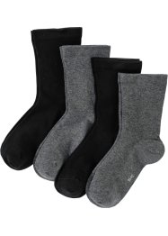 Sokken met niet-knellend boordje (4 paar), bpc bonprix collection