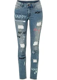 Skinny jeans met mid waist, bonprix