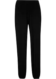 Viscose broek met gesmokte band en elastische boordjes, bonprix