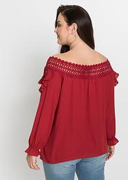 Carmen blouse met kant, BODYFLIRT