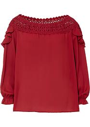Carmen blouse met kant, BODYFLIRT