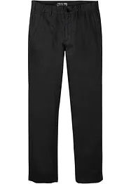 Regular fit linnen chino met comfortband, straight, bonprix