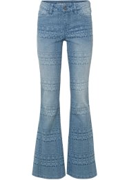 Flared jeans met patroon, RAINBOW